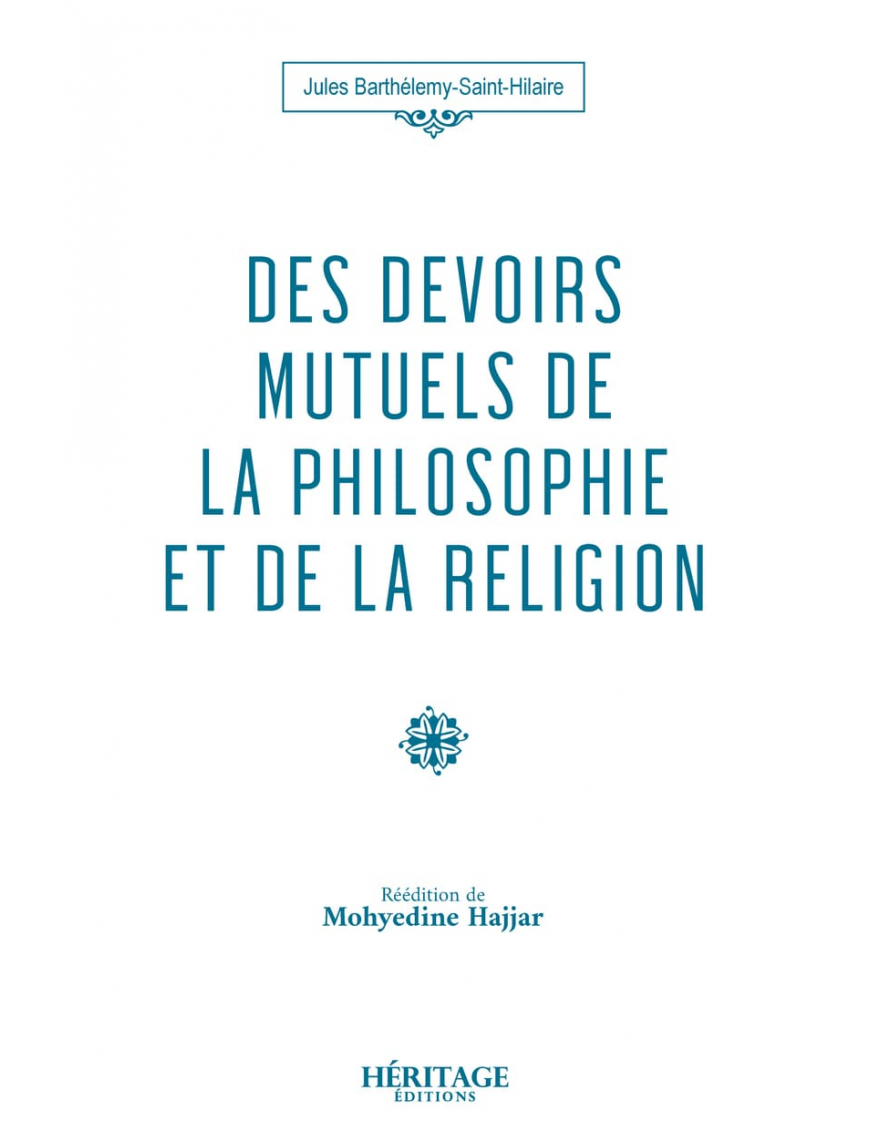 Devoirs mutuels de la philosophie et religion